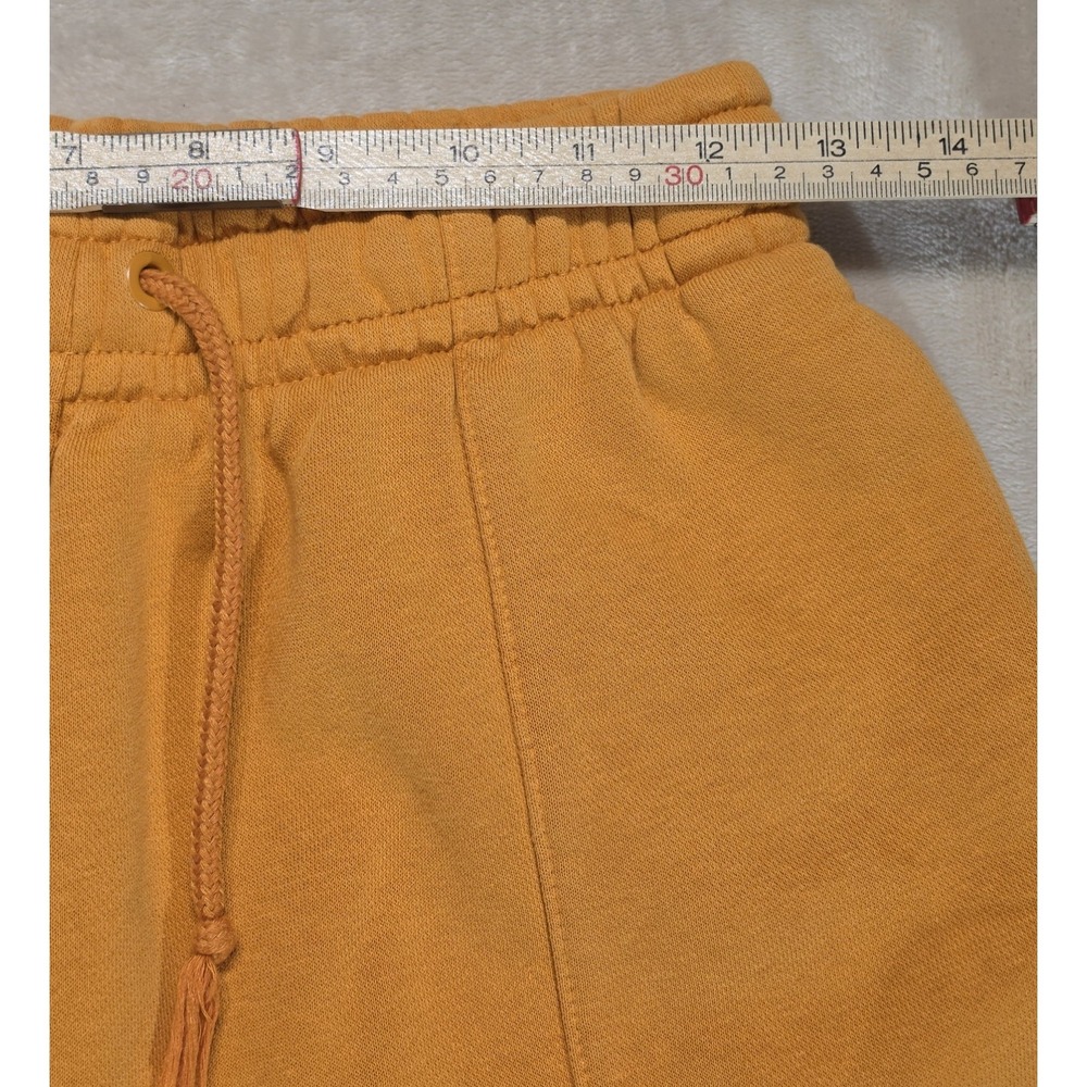 Nike Fleece Sweat Shorts XS Orange Swoosh Cotton Blend Athletic Lounge Casual - Picture 8 of 8